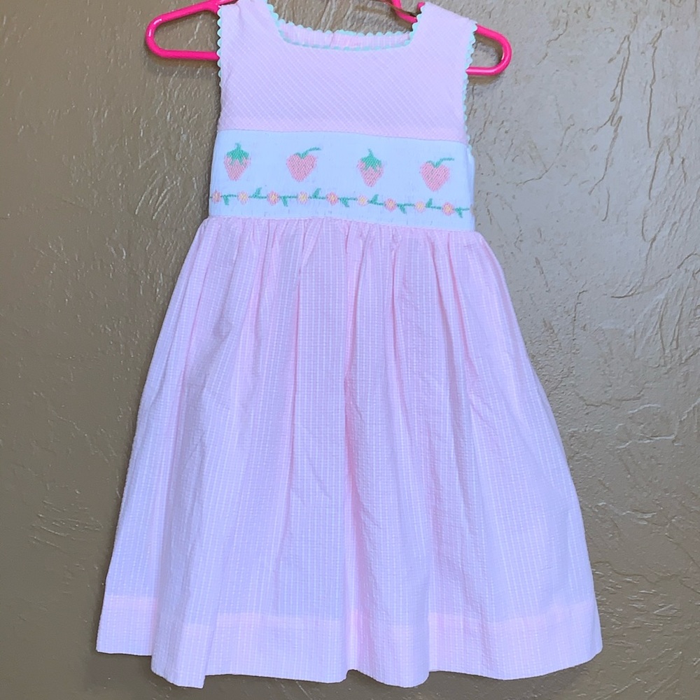 Friedknit Generations seersucker & smocking dress